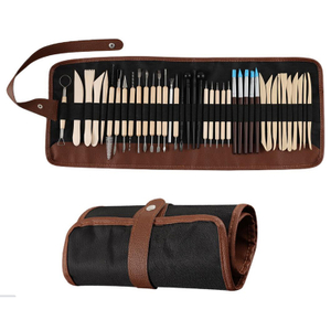 40pcs Pottery Tool Set with Roll-up Bag