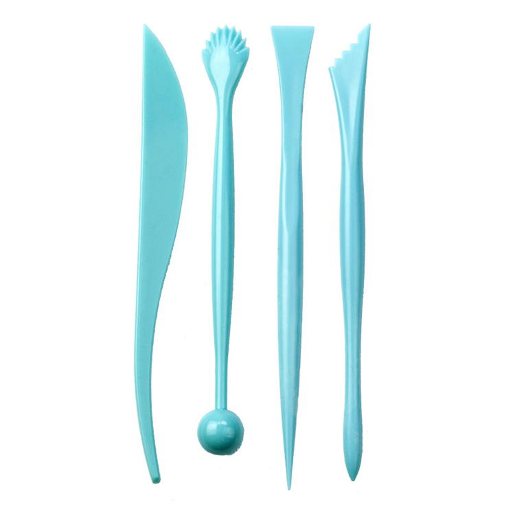 4pcs Plastic Clay and Pottery Tool Set